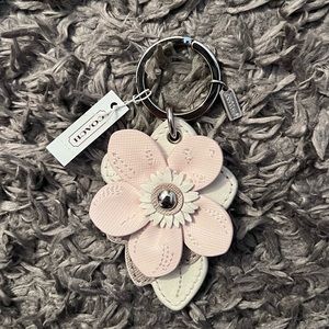 NWT Pink Coach Keychain Bag Charm